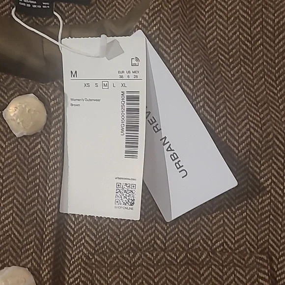 NWT URBAN REVIVO CROPPED TWEED JACKET - Picture 8 of 11